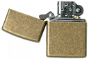 Zippo Flat Bottom Antique Brass.jpeg 3.webp