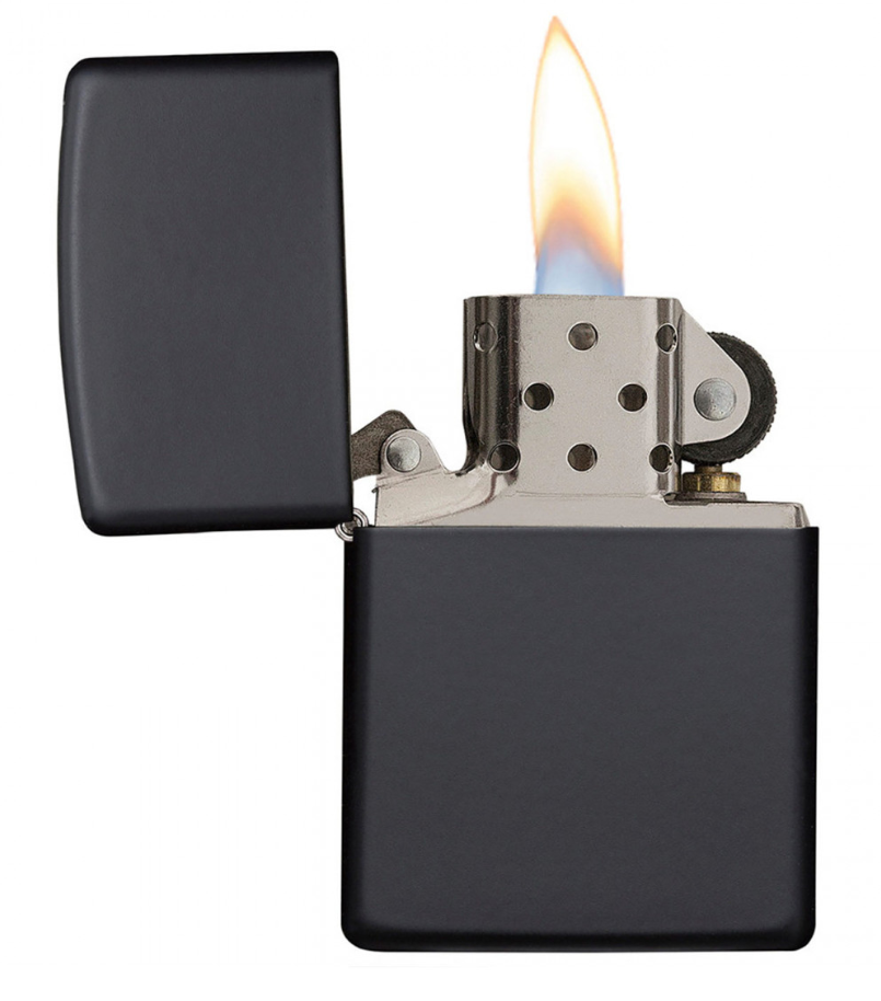 MATTE BLACK AND BRASS ZIPPO LIGHTER.jpeg 2.webp