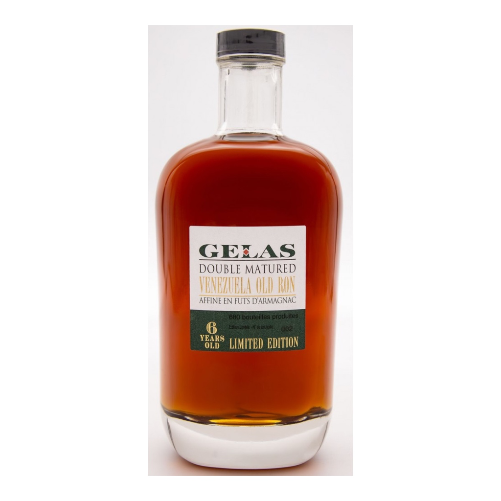 Rhum Gelas Venezuela 6 Ans Double Maturation Affiné En Fut D’Armagnac
