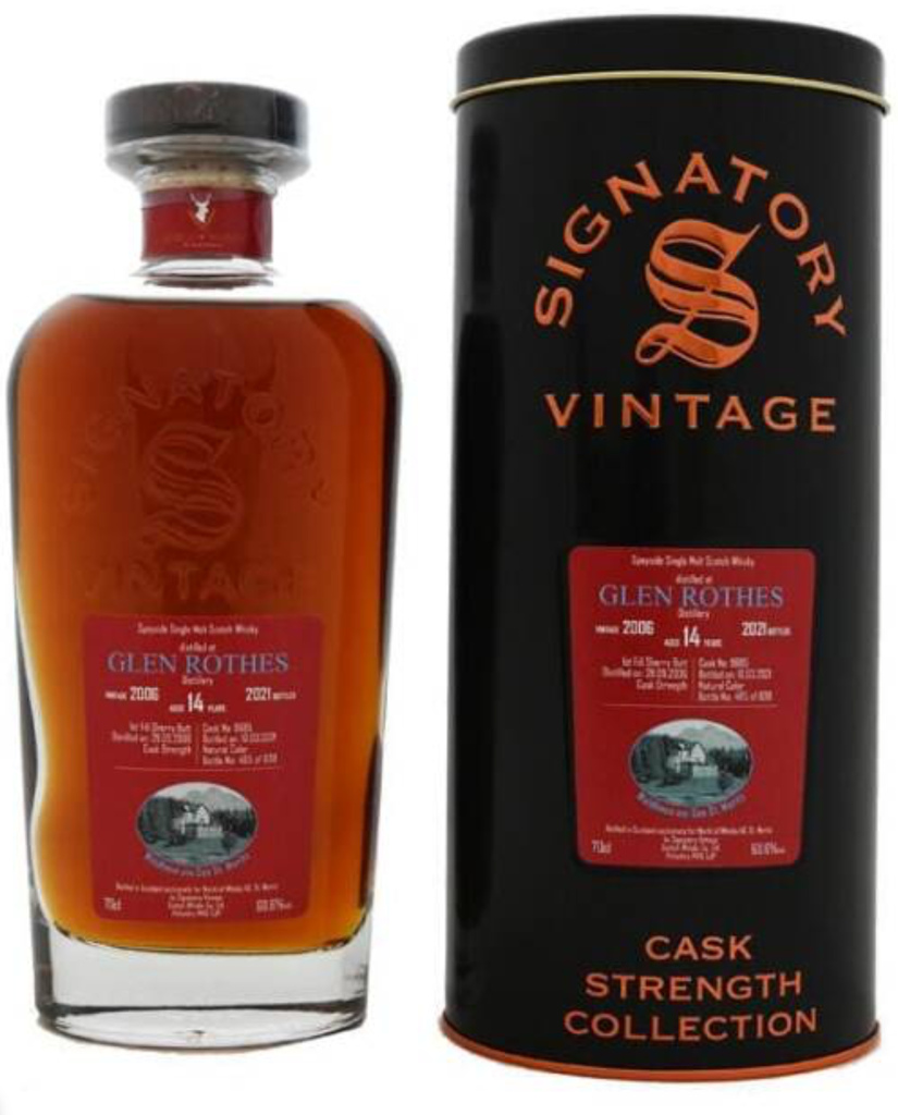 Glen Rothes 14 YO Signatory whisky