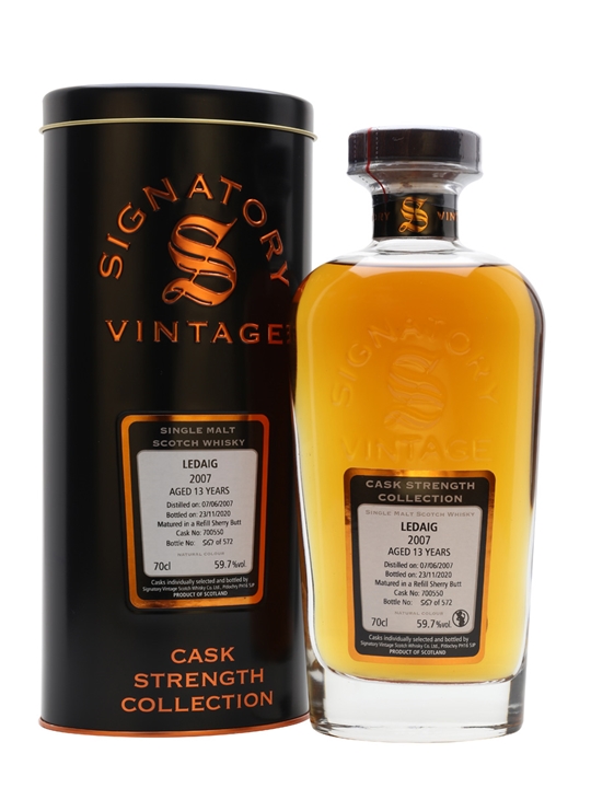 Ledaig 2007 / 13 Year Old / Signatory Island Single Malt Scotch Whisky