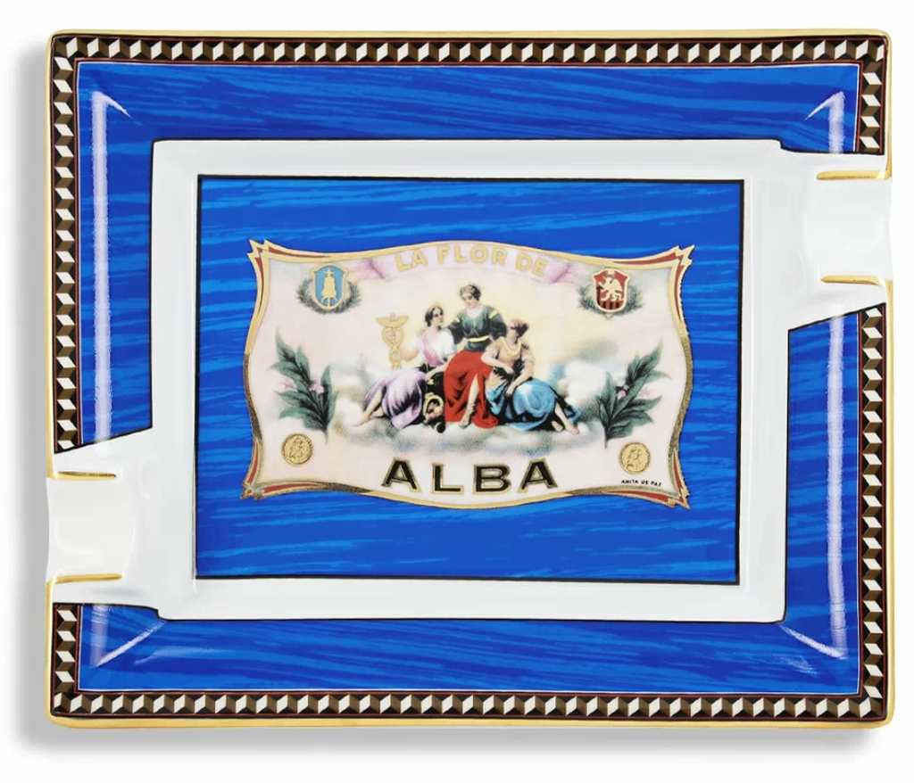 Elie Bleu Cendrier Flor de Alba