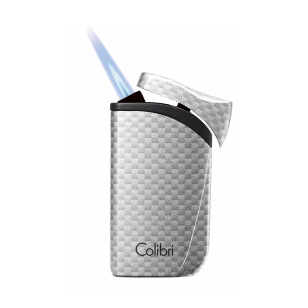 Colibri Lighter Falcon Carbon Fiber Silver