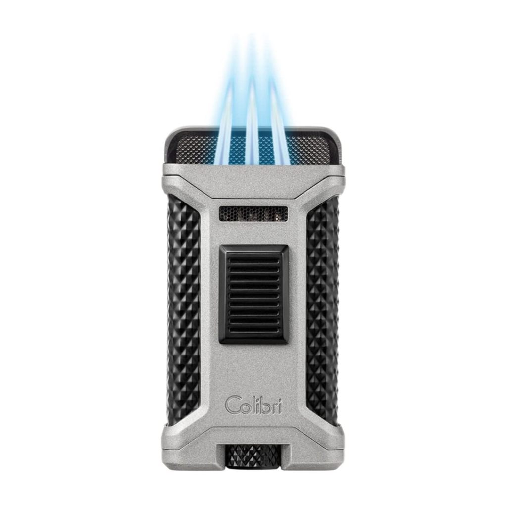 Colibri Lighter Ascari Triple Flamme Slide Carbon+Grey