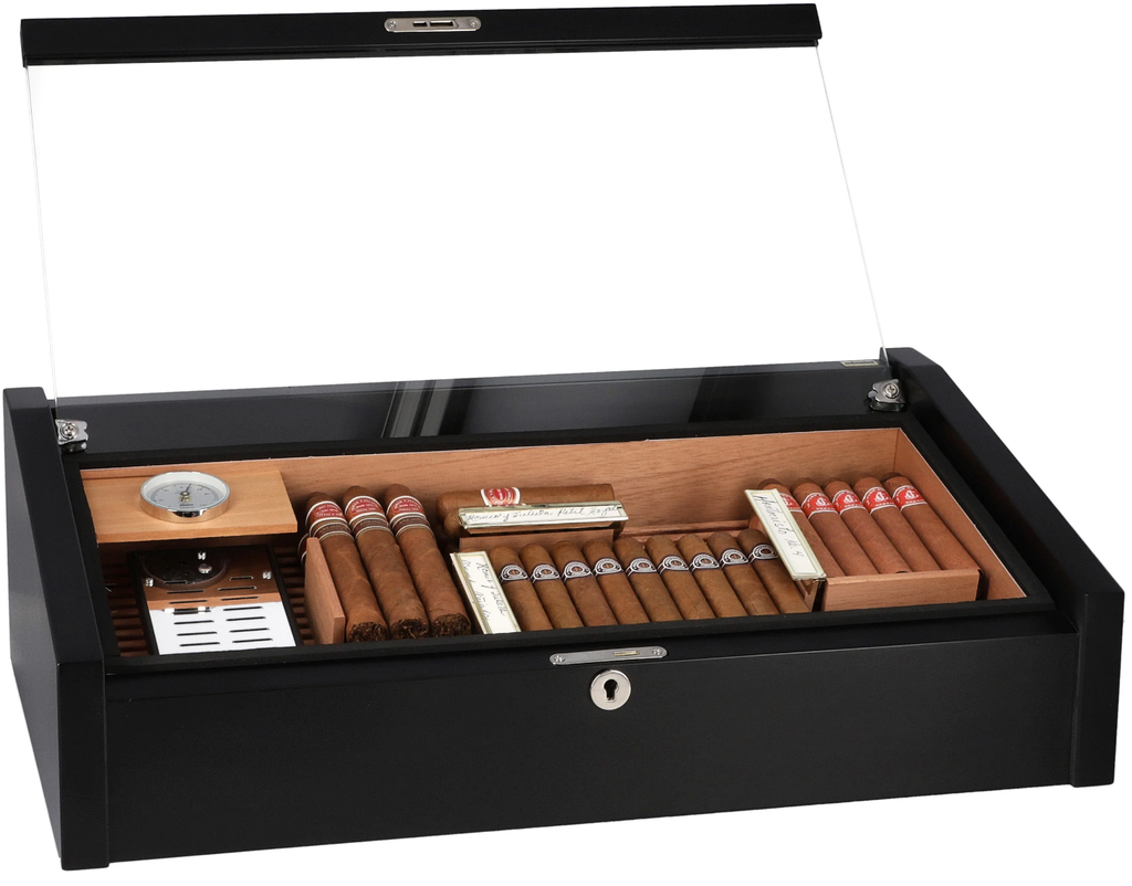 Adorini Vega Deluxe Display Humidor Black