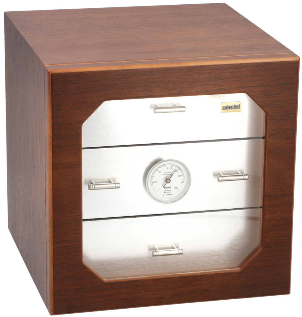 Adorini Chianti Medium Deluxe Humidor Walnut/Alu
