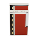 Elie Bleu Briquet Diamond Jetflame Marqueterie Alba Rouge