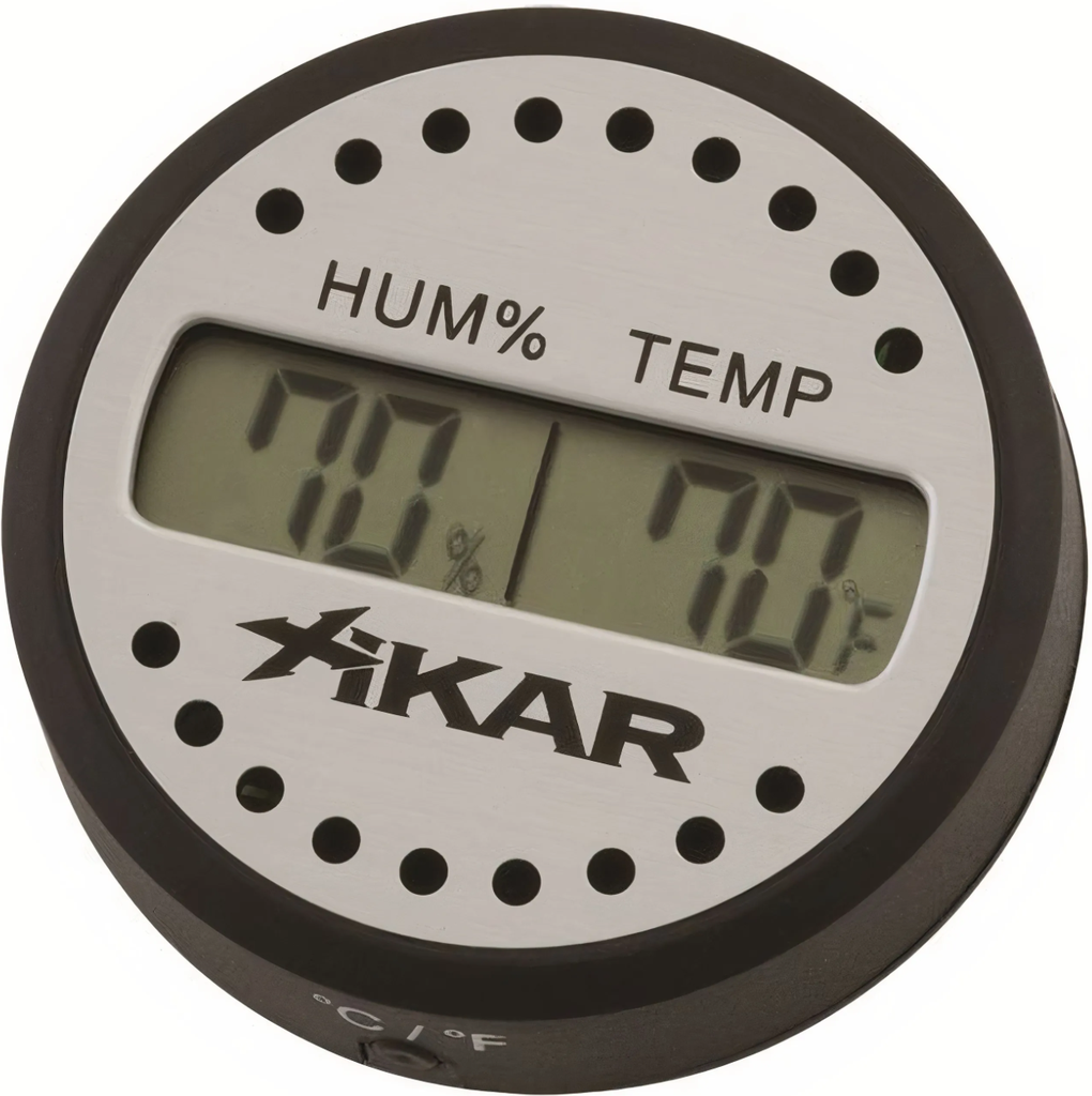 Xikar Mini Round Digital Hygrometer