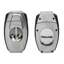 Xikar Flip Dual Cutter Brushed Chrome