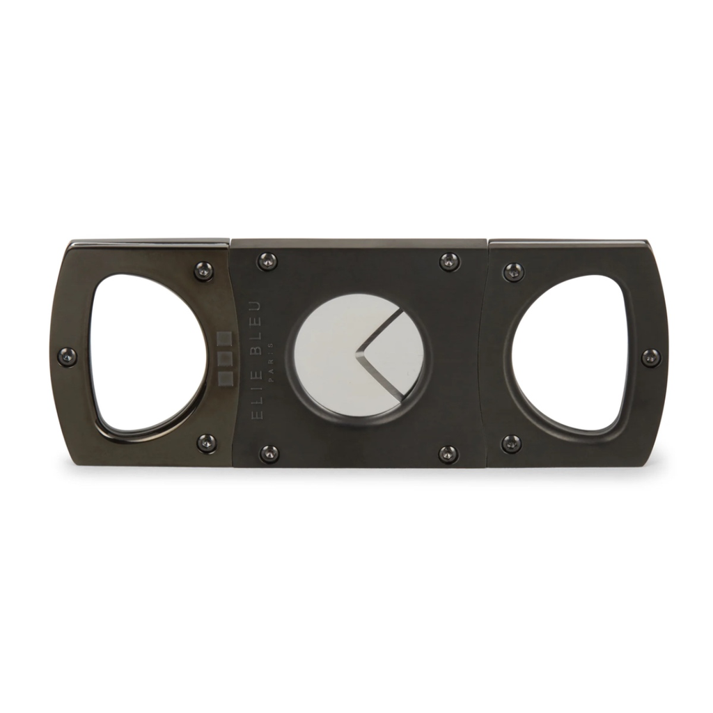 Elie Bleu Coupe Cigare Double Lame Unis Noir